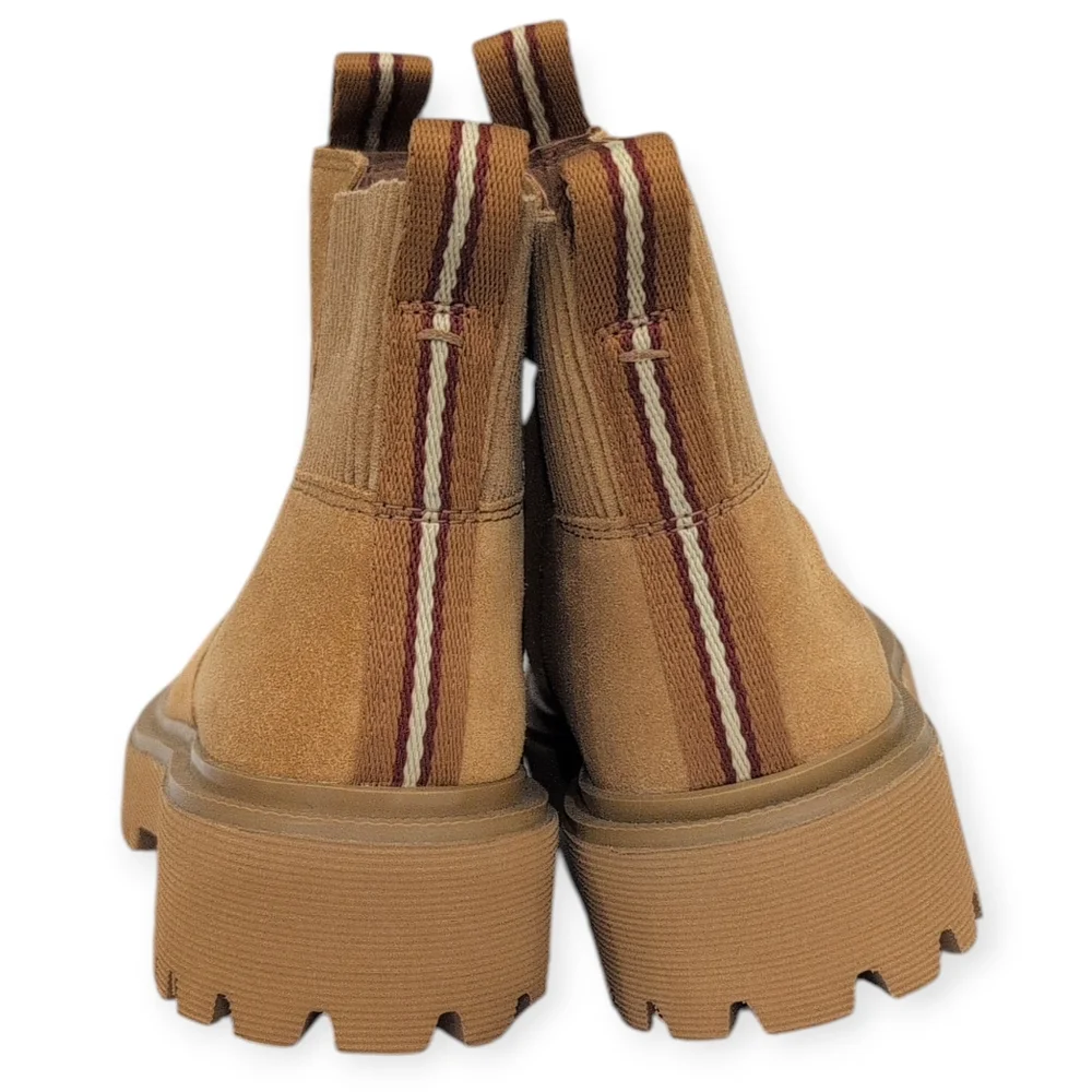 NWOB Madewell Calvin Boot Distant Sand Suede Size 7.5